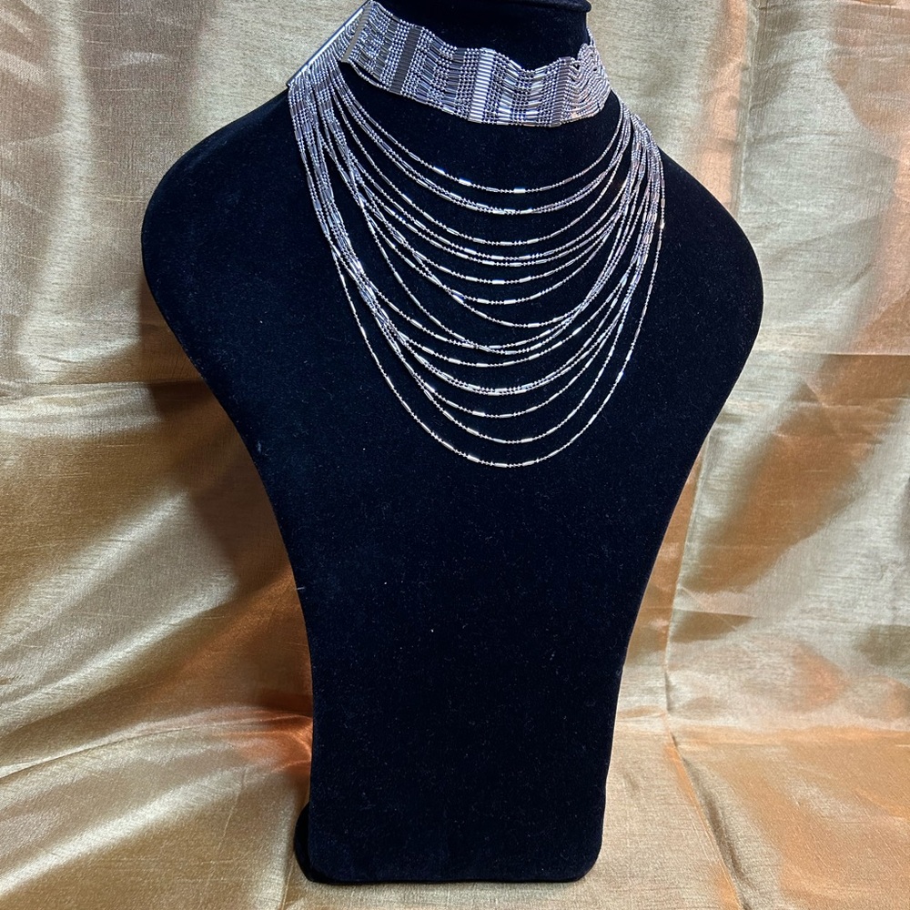 Natasha layered choker necklace - Picture 3 of 12